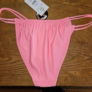 Pink Raspberry Bikini Cheeky Bottom Double Strap sz 11 13 NWT